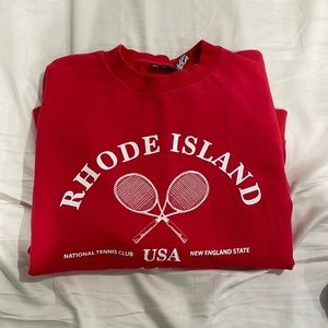 Tennis Red Crewneck